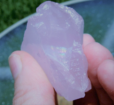 Blue Rose Quartz, lavender rose quartz, low grade amethyst